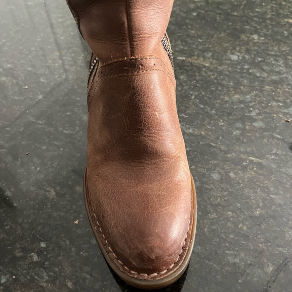 Born Poly High Knee Leather Boots - Picture 8 of 11